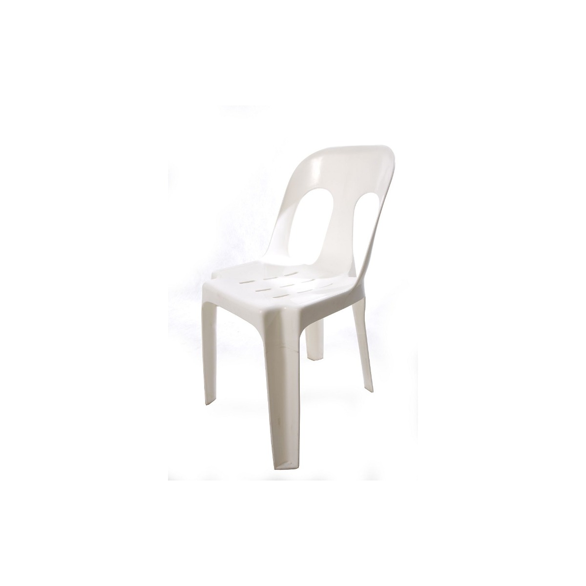 Plastic Armless Chair available for hire from JK Party Hire