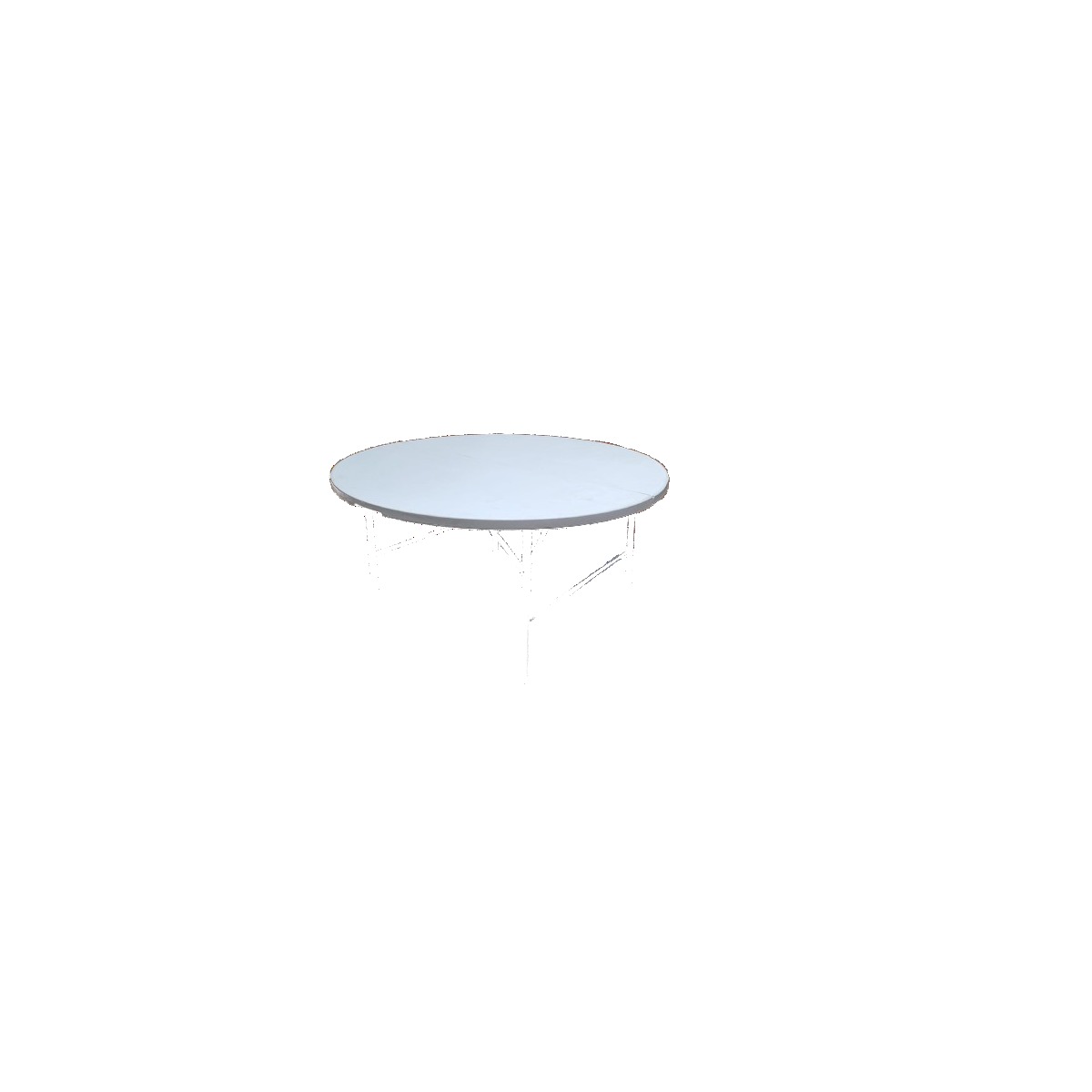 Round Plastic Banquet Table available for hire from JK Party Hire
