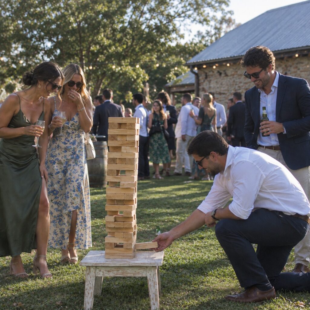 Tumbling Tower available for hire from JK Party Hire